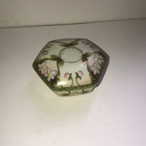Nippon Hand painted octagonal trinket dish